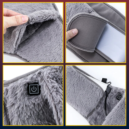 Plush Rechargeable Heating Belt – Instant Cramps Relief & Hand Warmer (3 Temps, Washable
