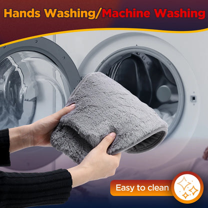 Plush Rechargeable Heating Belt – Instant Cramps Relief & Hand Warmer (3 Temps, Washable